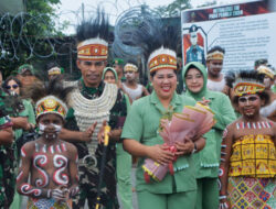 Dandim 1710/Mimika Sambut Kedatangan Danrem 174/ATW Dalam Kunjungan Kerjanya Ke Kodim 1710/Mimika