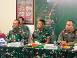 Dandim Mimika Dampingi Kunjungan Kerja Danrem 174/ATW ke Pos Kotis Satgas Pam Obvitnas PT. Freeport Indonesia