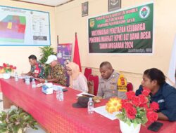 Babinsa Koramil 1710-02/Timika Hadiri Musyawarah Desa Bahas Penetapan Calon Keluarga Penerima Manfaat BLT-DD TA. 2024