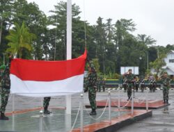 Dandim 1710/Mimika Pimpin Upacara 17-an