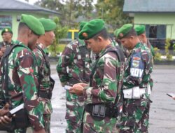 Kodim 1710/Mimika Lakukan Sidak HP Prajurit untuk Cegah Pelanggaran Judi Online