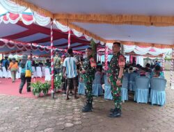 Babinsa Koramil Kota Amankan Kegiatan Perayaan Hari Anak Nasional 2024 di Kabupaten Mimika
