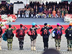 Panglima TNI Hadiri Puncak Perayaan HUT ke-78 Bhayangkara di Monas