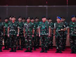 Panglima TNI Terima Laporan Korps Kenaikan Pangkat 22 Perwira Tinggi TNI