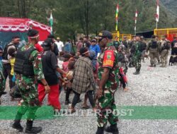 Dalam Rangka HUT RI ke-79 Koramil 1710-04/Tembagapura Gelar Bazar Bersama Satgas dan Kepolisian