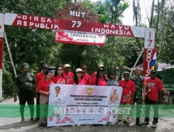 Dalam Rangka Menyambut HUT RI ke-79, Babinsa Koramil 1710-03/Kuala Kencana Laksanakan Penilaian Lomba Kebersihan Kampung dan Gapura