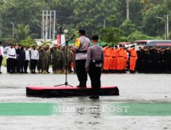 Kodim 1710/Mimika Bersama Polres dan Pemda Mimika Selenggarakan Apel Gelar Pasukan dalam Rangka Keamanan Pemilukada 2024