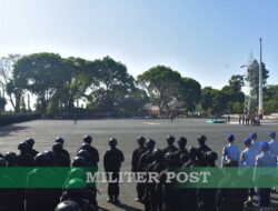 Personel Lanud Sultan Hasanuddin Ikuti Apel Gelar Pasukan Pam VVIP Jelang Kunker Presiden RI di Makassar