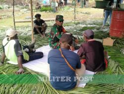 Ikut Berbelasungkawa, Danramil 06/Agimuga Melayat ke Rumah Duka Warga Binaannya