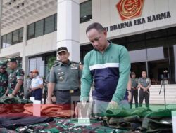 Panglima TNI Tinjau Gelar Bekal Kaporlap dan Kapsatlap Satgas Opsdagri Tahun 2025