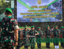 Apel Gelar Pasukan Reaksi Cepat Penanggulangan Bencana ( PRCPB ) Kodam Jaya/ Jayakarta