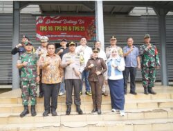 Dandim 0509 Kabupaten Bekasi Bersama Forkopimda Tinjau Lokasi Pemungutan Suara di Kabupaten Bekasi
