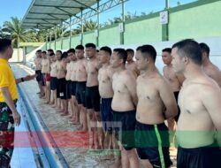 Tes Renang Dasar Prajurit Korem 012