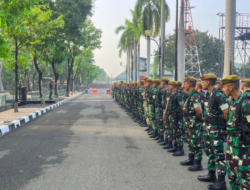 Komandan Batalyon Arhanud 6/ BAY Pimpin Apel  Pemberangkatan Latbakjatrat 2024