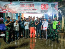 Hujan Tak Surutkan Semangat, Patroli Gabungan Koramil 01/Kranji Bersama Komduk Ciptakan Rasa Aman dan Kondusif di Wilayah