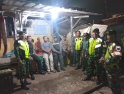 Cegah Kejahatan Malam, TNI di Bantargebang lakukan Siskamling