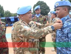 Mayjen TNI Maychel Asmi Pimpin Upacara Medal Parade BANBAT-11 dan BANMED-2/3