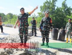 Tim Wasev TMMD Ke-129 Tinjau Sasaran Fisik di Wasile Tengah