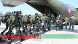 Percepatan Penanganan Karhutla Kalbar, TNI AU Dukung Mobilisasi 220 Prajurit Yonif TP 538