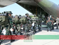 Percepatan Penanganan Karhutla Kalbar, TNI AU Dukung Mobilisasi 220 Prajurit Yonif TP 538
