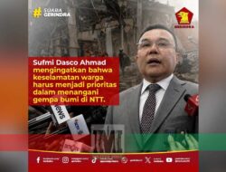 Gempa NTT, Sufmi Dasco: Keselamatan Masyarakat Prioritas Utama!